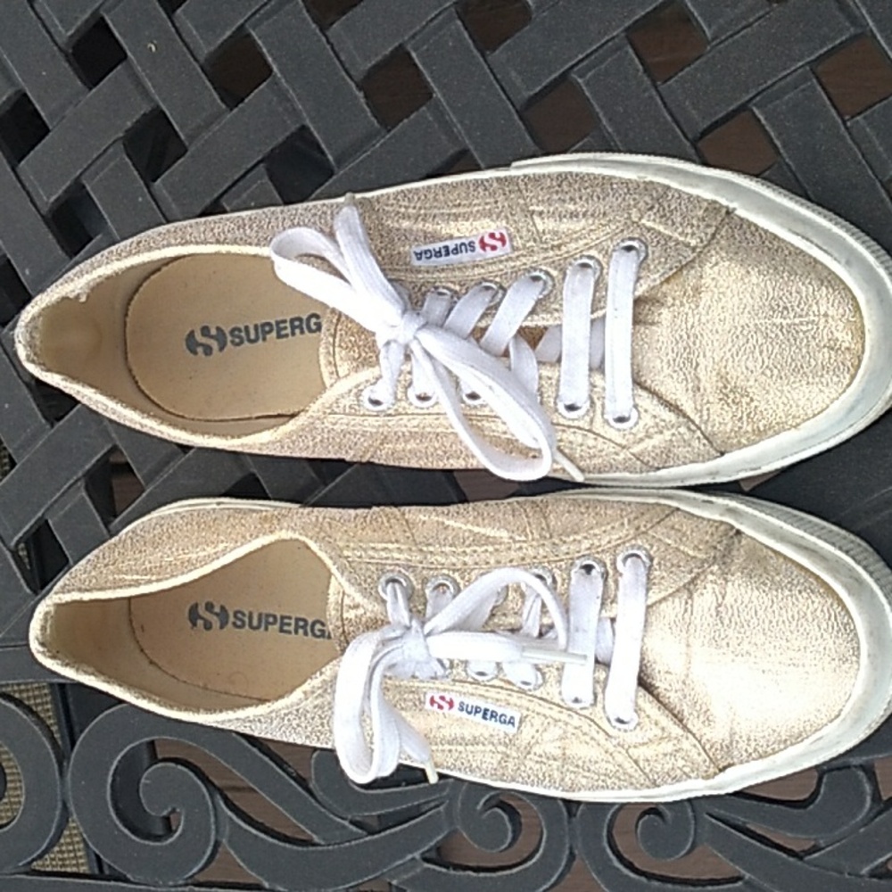 Superga Gold Sneakers